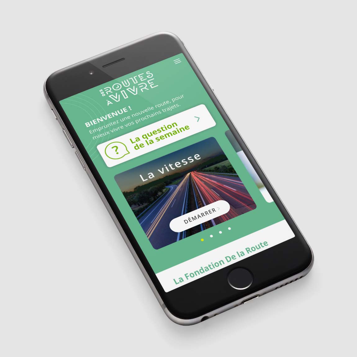 Des Routes à Vivre - App mobile Des Routes à Vivre - App mobile